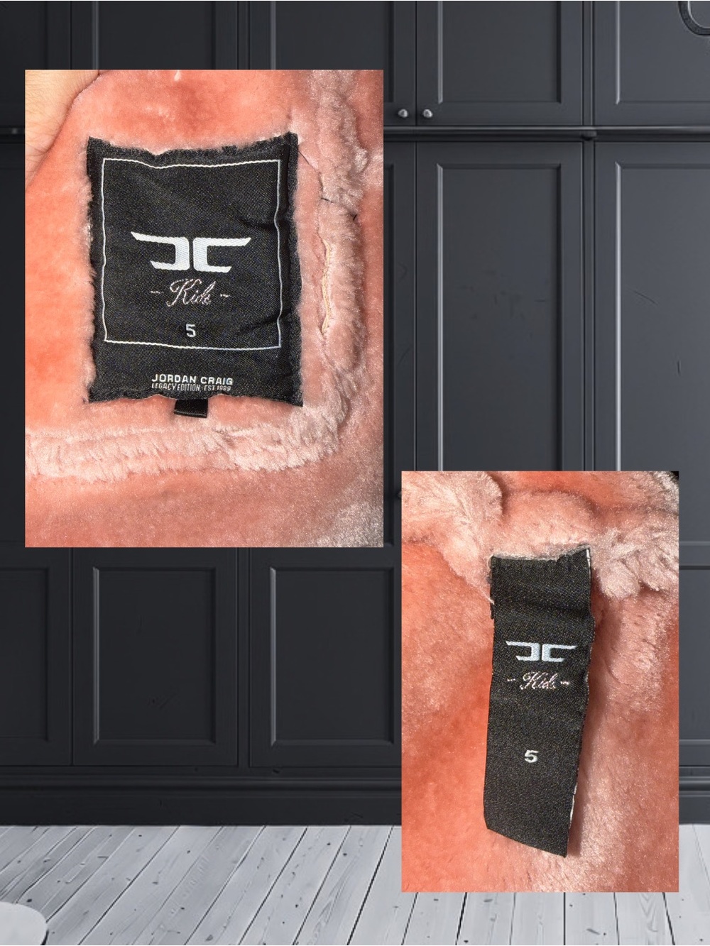Jordan Craig Kids Denali Shearling Legacy Coat Pink Size 5 - Picture 3 of 4